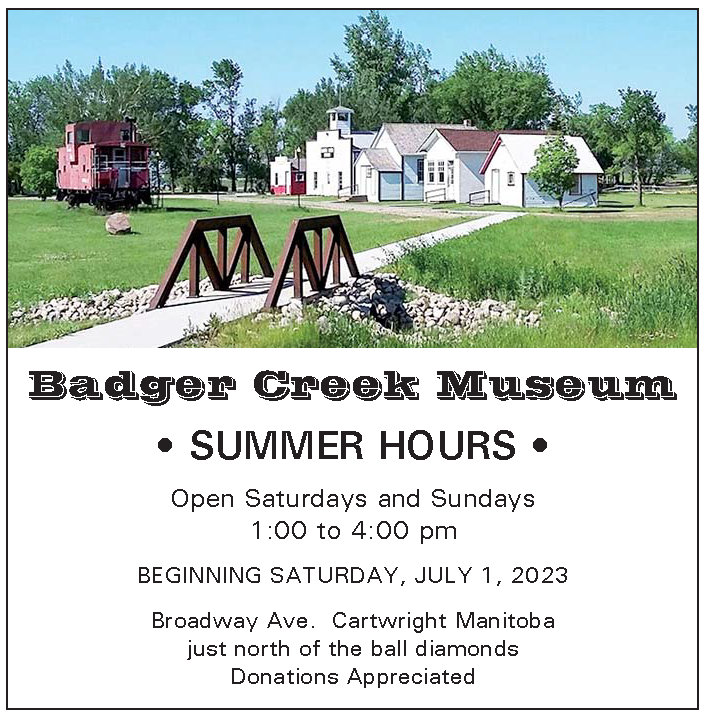 Badger Creek Museum Summer Hours